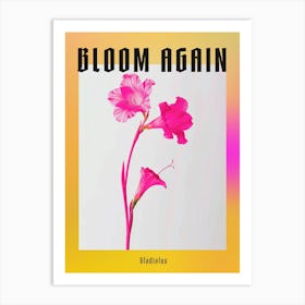 Hot Pink Gladiolus 1 Poster Art Print