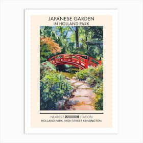 Japanese Garden In Holland Park London Parks Garden 2 Art Print
