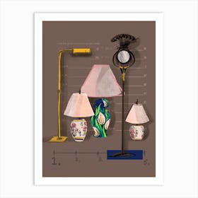 Lamps Art Print