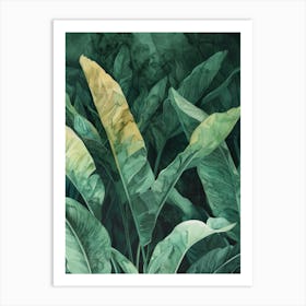 Banana Leaves 2 Art Print