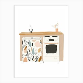 Kitchen Illustration Art Print