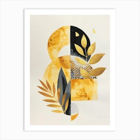 Gold Leaf Canvas Print 4 Art Print