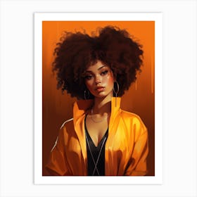 Afro Girl 17 Art Print