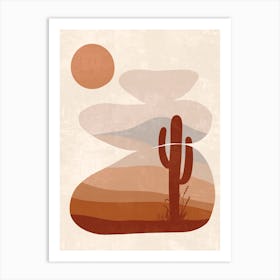 Desert Landscape 5 Art Print