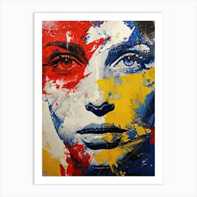 Of A Woman'S Face, Pop-Up Series Art Print