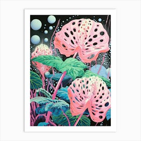 Pink Orchids | Inspired by Yayoi Kusama Art Print