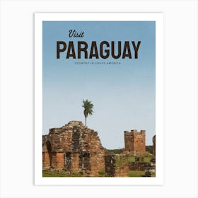 Visit Paraguay Art Print