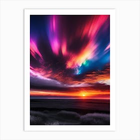 Sunset Over Iceland 1 Art Print