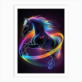 Rainbow Horse 12 Art Print