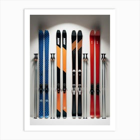 Skis sports 5 Art Print