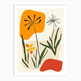 Flowers In The Garden 13 Art Print