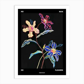 No Rain No Flowers Poster Forget Me Not 5 Art Print