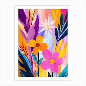 Abstract Flower Painting Art Print