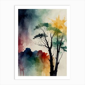 Watercolor - Tree Art Print