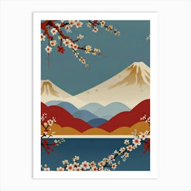 Japanese Mountains 1 Art Print