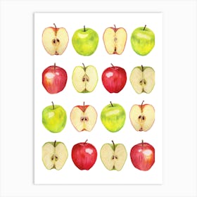 Repeat Pattern Apple Art Print