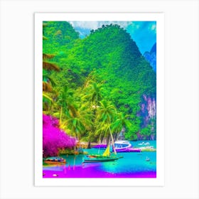 Ko Phi Phi Thailand Pop Art Photography Tropical Destination Art Print