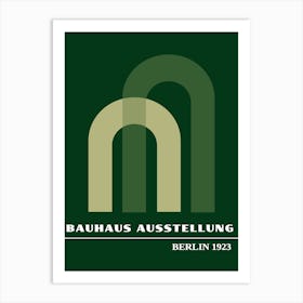 Bauhaus Green Exhibition 23 Art Print