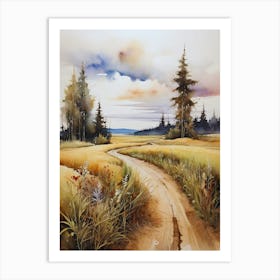 Road In The Countryside Art Print