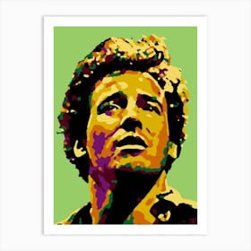 Bruce Springsteen in Pop Art Illustration Art Print