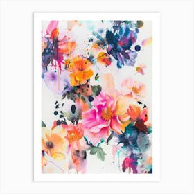 Abstract Floral Painting 7 Art Print