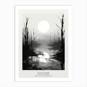 Nature Abstract Black And White 5 Poster Art Print