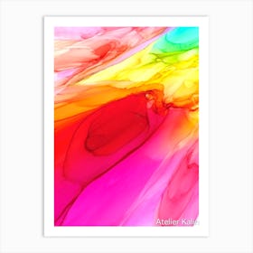 Abstract By Ariel Kalin Art Print