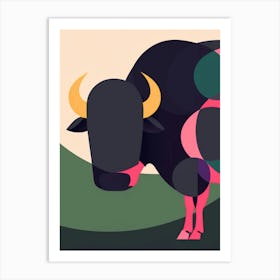 Bull Illustration 2 Art Print