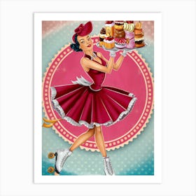 Pin Up Girl Art Print