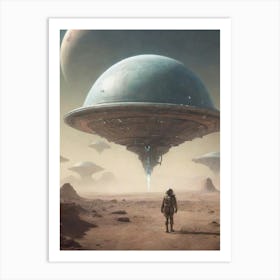 Alien Spaceship 1 Art Print