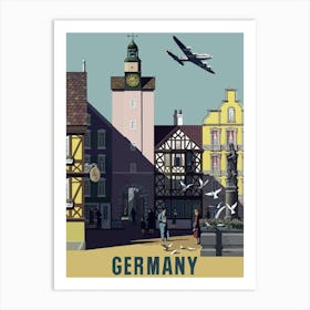 Germany By Air Art Print