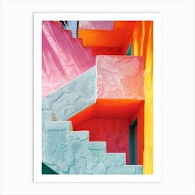 California Dreaming - Vivid Stair L.A Art Print