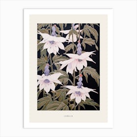 Flower Illustration Lobelia 2 Poster Art Print