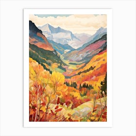 Autumn National Park Painting Berchtesgaden National Park Germany 5 Art Print