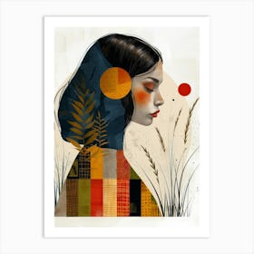 Girl In The Grass Art Print