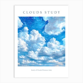 Study Of Clouds Florence, Italy Art Print