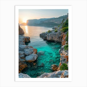 Sunset In Croatia 1 Art Print