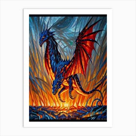 Fire Dragon Art Print