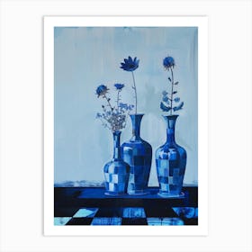 Blue Vases 1 Art Print