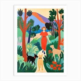 Dog Walk Art Print