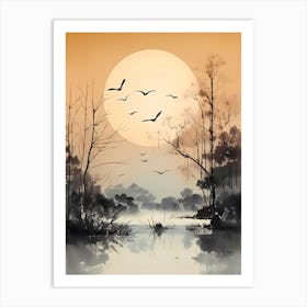 Asian Landscape Painting 2 Art Print