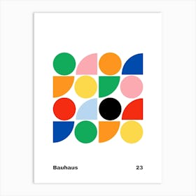 Geometric Bauhaus Poster 23 Art Print