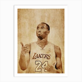 Kobe Bryant Art Print