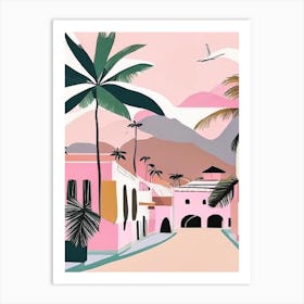 Langkawi Malaysia Muted Pastel Tropical Destination Art Print