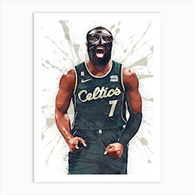 Jaylen Brown Boston Celtics Art Print