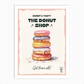 Stack Of Sprinkles Donuts The Donut Shop 5 Art Print