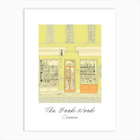 Cannes The Book Nook Pastel Colours 4 Poster Art Print