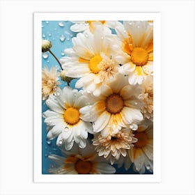 Daisies In Water 3 Art Print