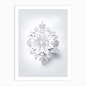 Beauty, Snowflakes, Marker Art 3 Art Print