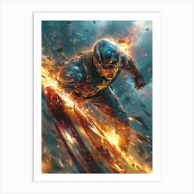 Captain America 43 Art Print